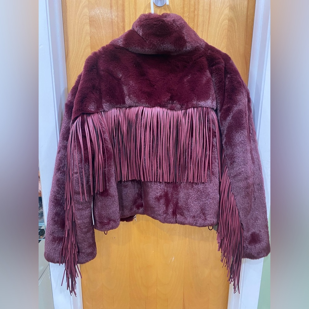 Blue Revival Dancing In The Moonlight Vegan Fur Jacket - Picture 4 of 15